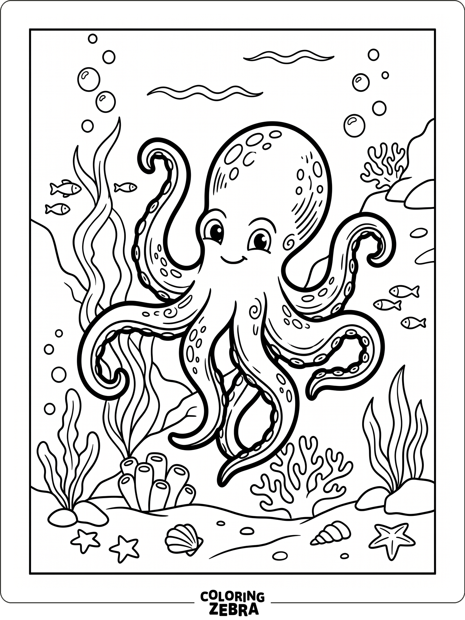 37 Free Octopus Coloring Pages - Printable PDF Sheets