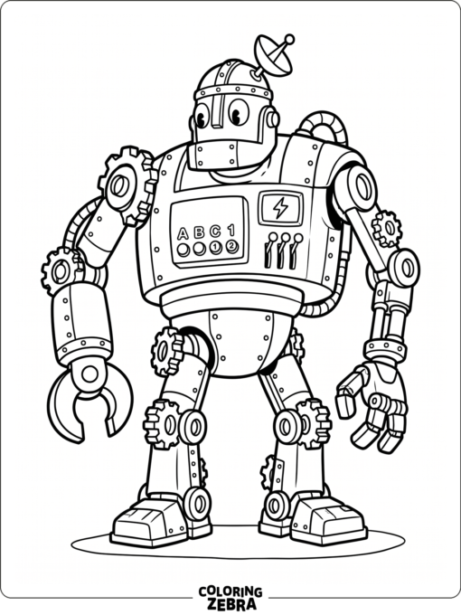 Dr Kahl's Robot with gears and bolts