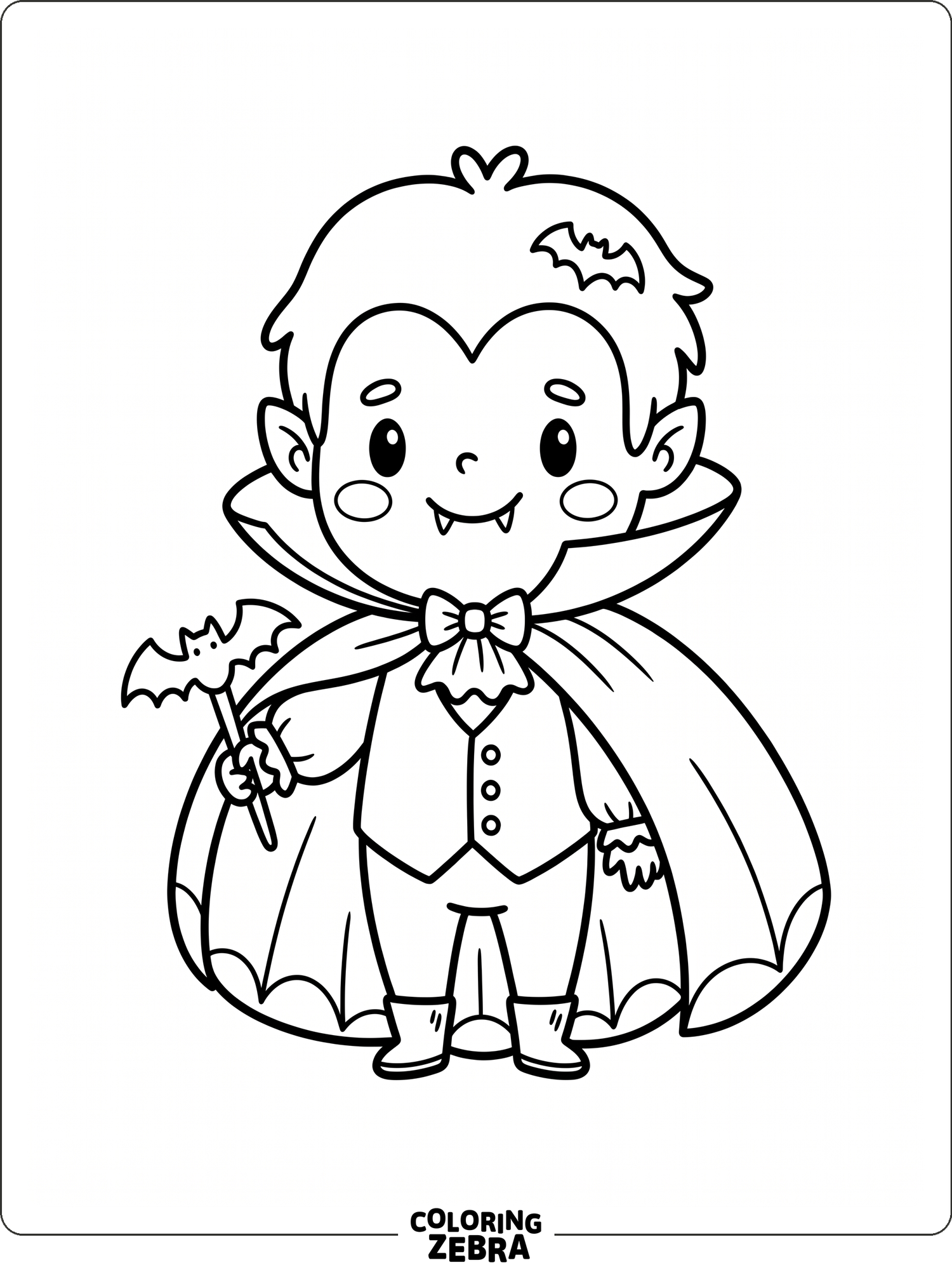 22 Free Dracula Coloring Pages - Printable PDF Sheets