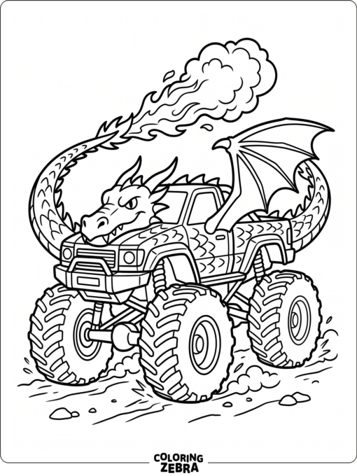 Dragon Monster Truck With Wings