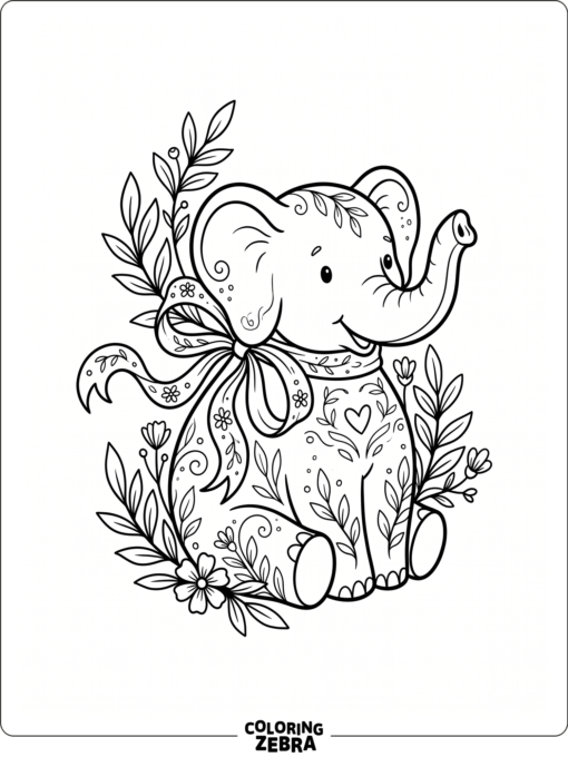 An elephant-shaped wellness bottle with leaves