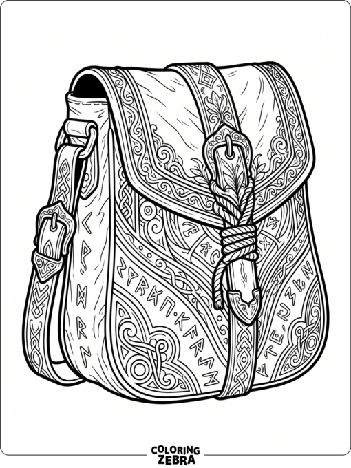 Ornate bag of holding with glowing runes