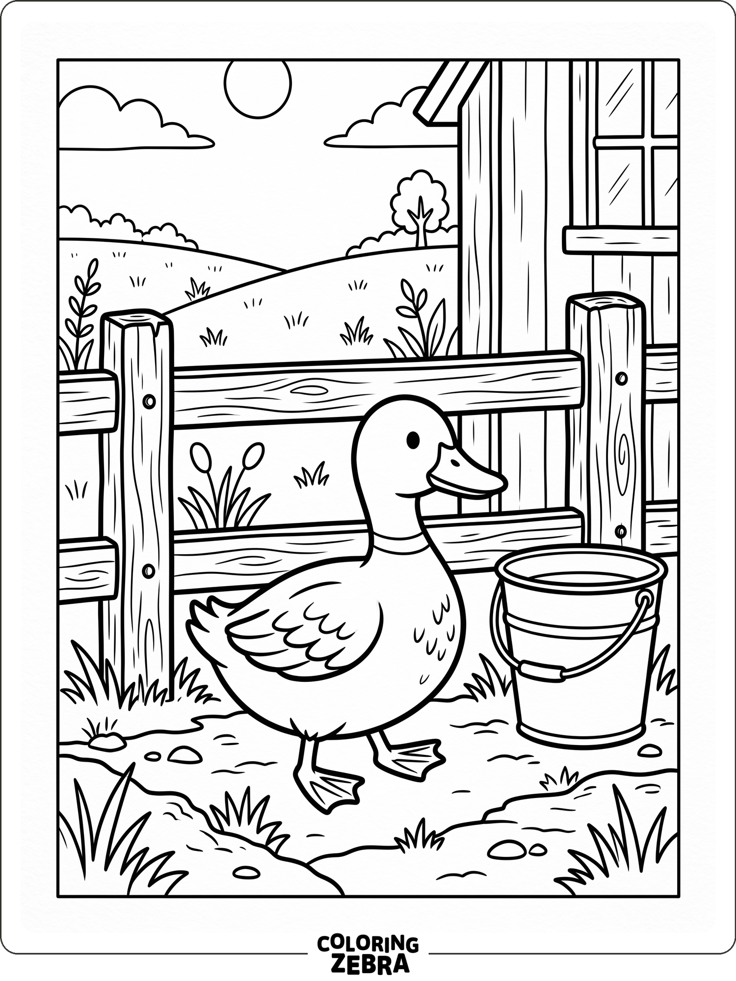 Duck Drawing.pdf 38 Free Duck Coloring Pages - Printable PDF Sheets
