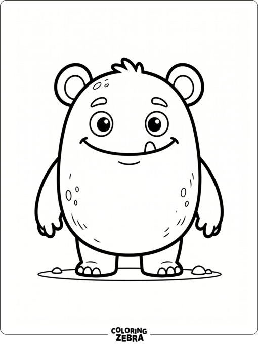 A simple monster with round ears