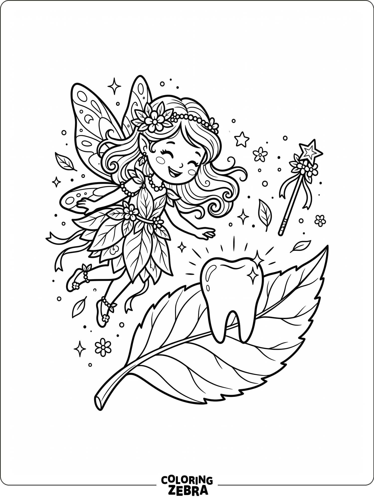 35 Free Tooth Fairy Coloring Pages - Printable PDF Sheets