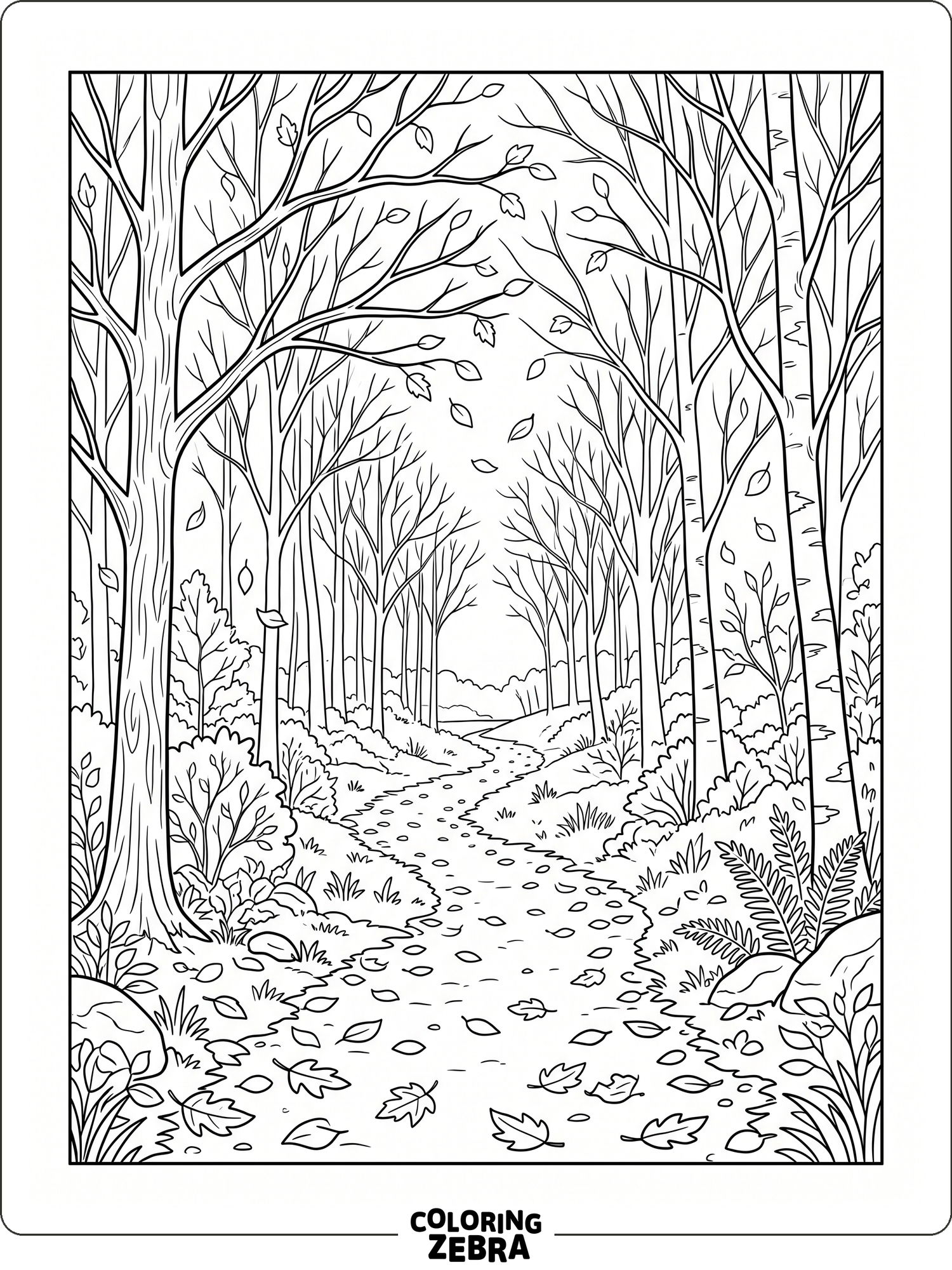 56 Free Forest Coloring Pages - Printable PDF Sheets