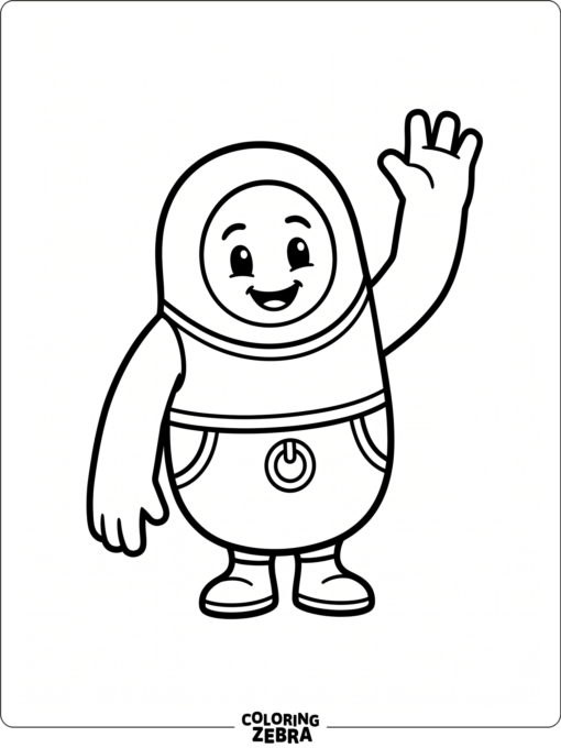 Simple Fall Guys bean for kids