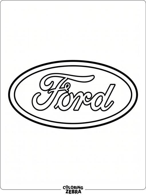 The Ford logo inside a simple oval frame