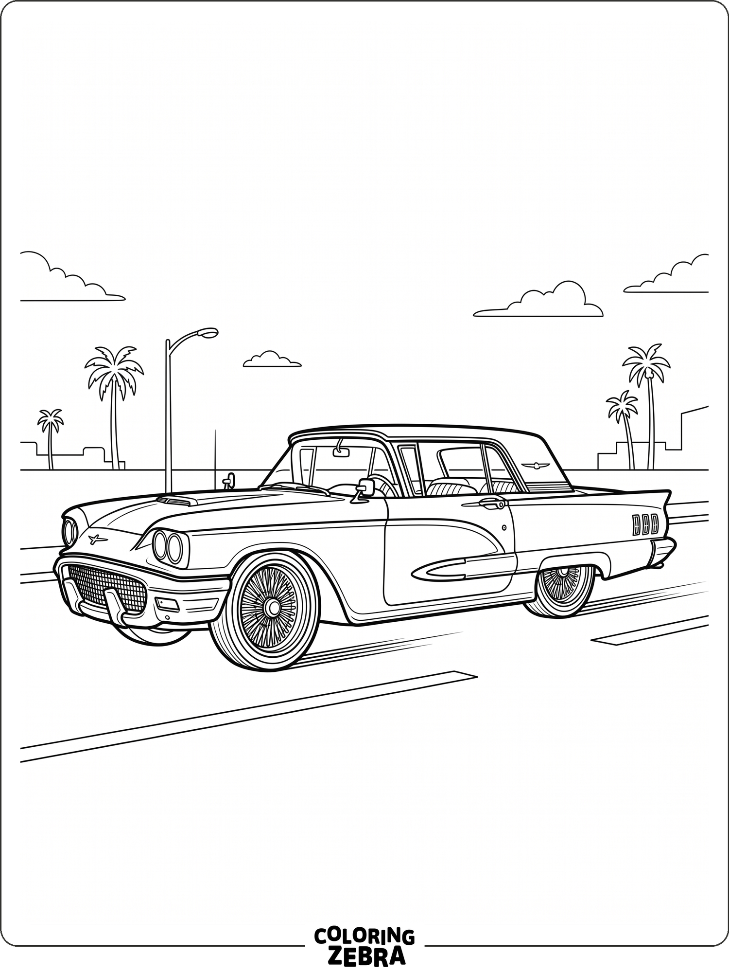 A custom lowrider car with raised hydraulics and smooth body lines