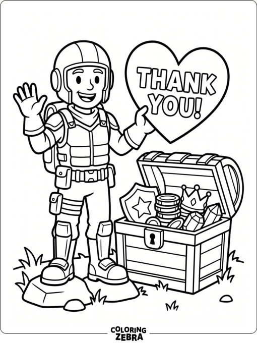 Game hero holding a heart card