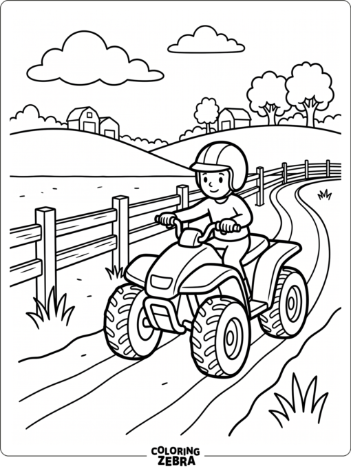 Four Wheeler on a Country Lane