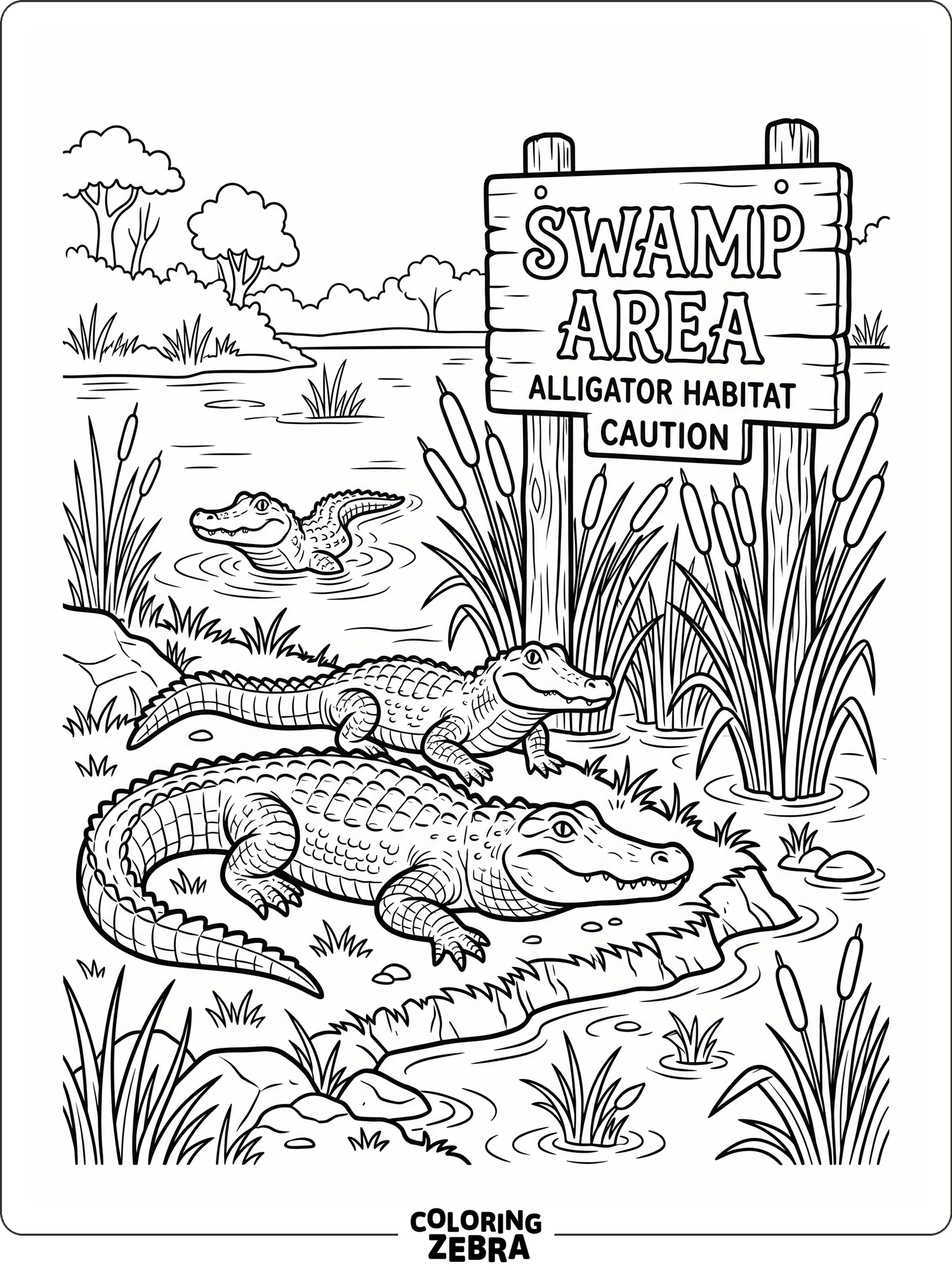 40 Free Crocodile Coloring Pages - Printable PDF Sheets