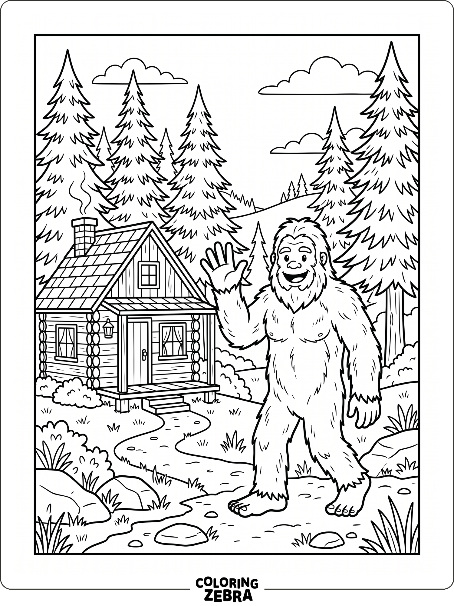 35 Free Bigfoot Coloring Pages - Printable PDF Sheets