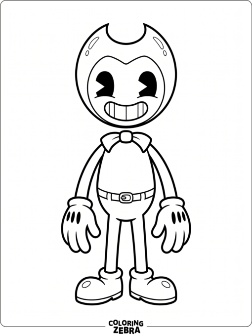Full body Bendy standing in a simple pose