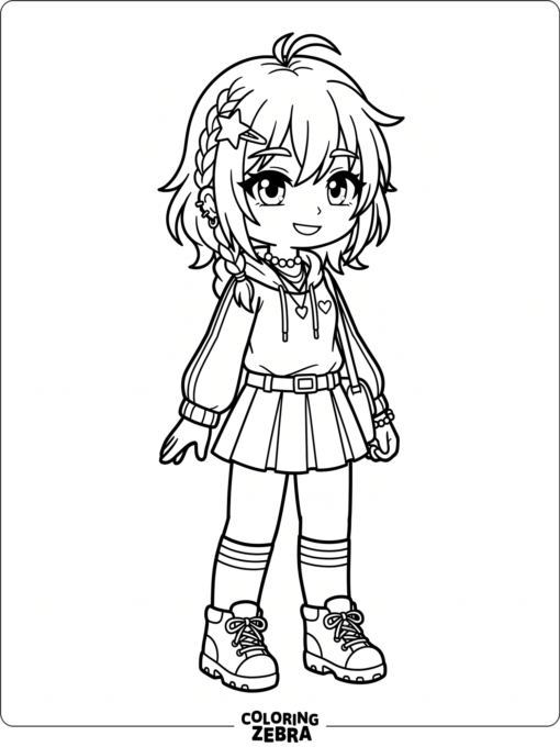 Updated Gacha Life 2 character in modern clothes
