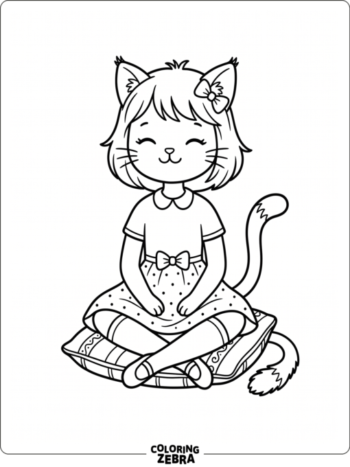 Gacha Life cat girl with ears and whiskers