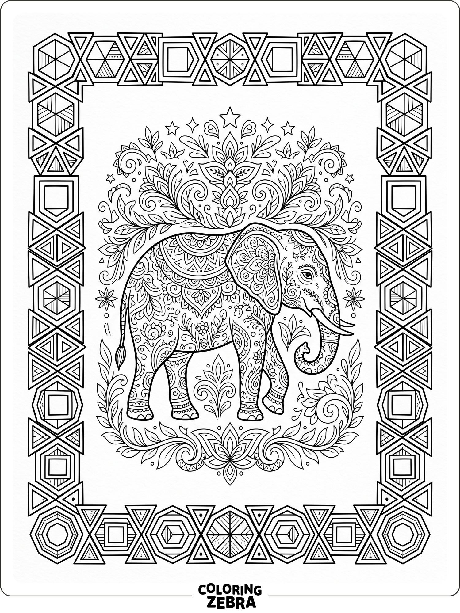 39 Free Geometric Coloring Pages - Printable PDF Sheets