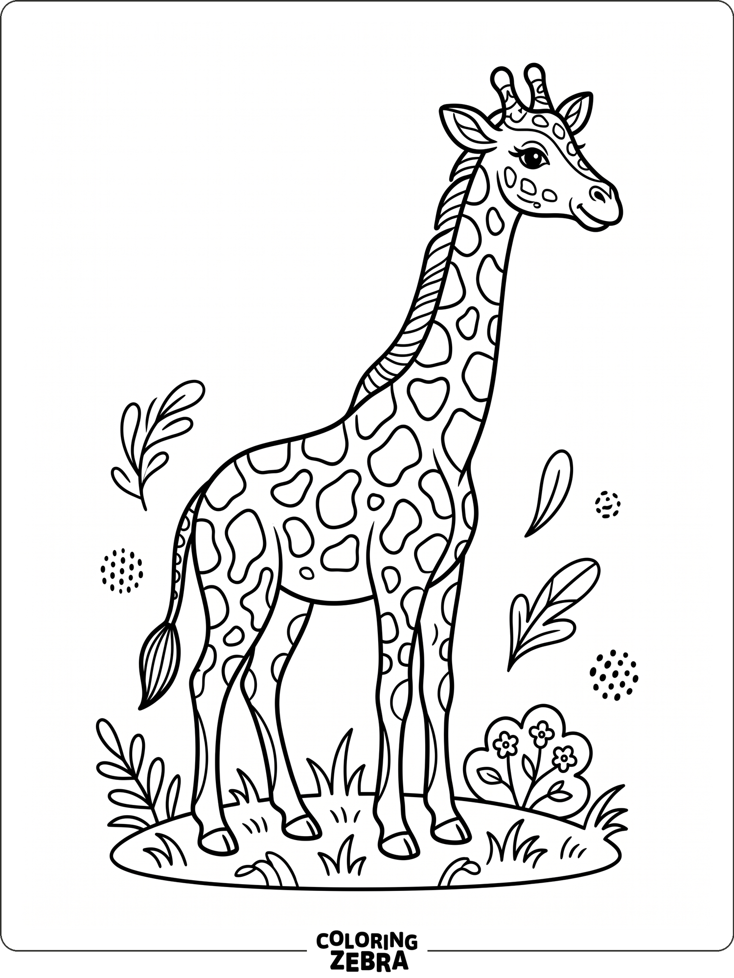 Giraffe Ruler Coloring 48 Free Giraffe Coloring Pages - Printable PDF Sheets