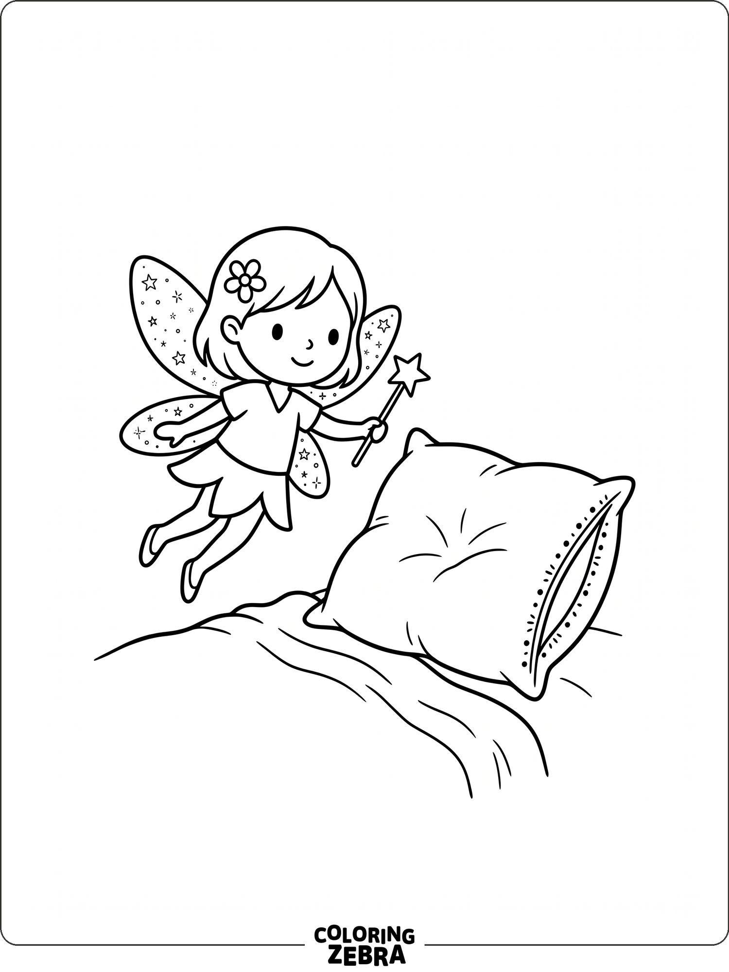 35 Free Tooth Fairy Coloring Pages - Printable PDF Sheets
