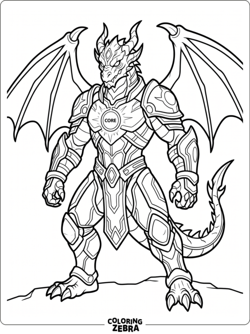 Golden Bakugan with armor details