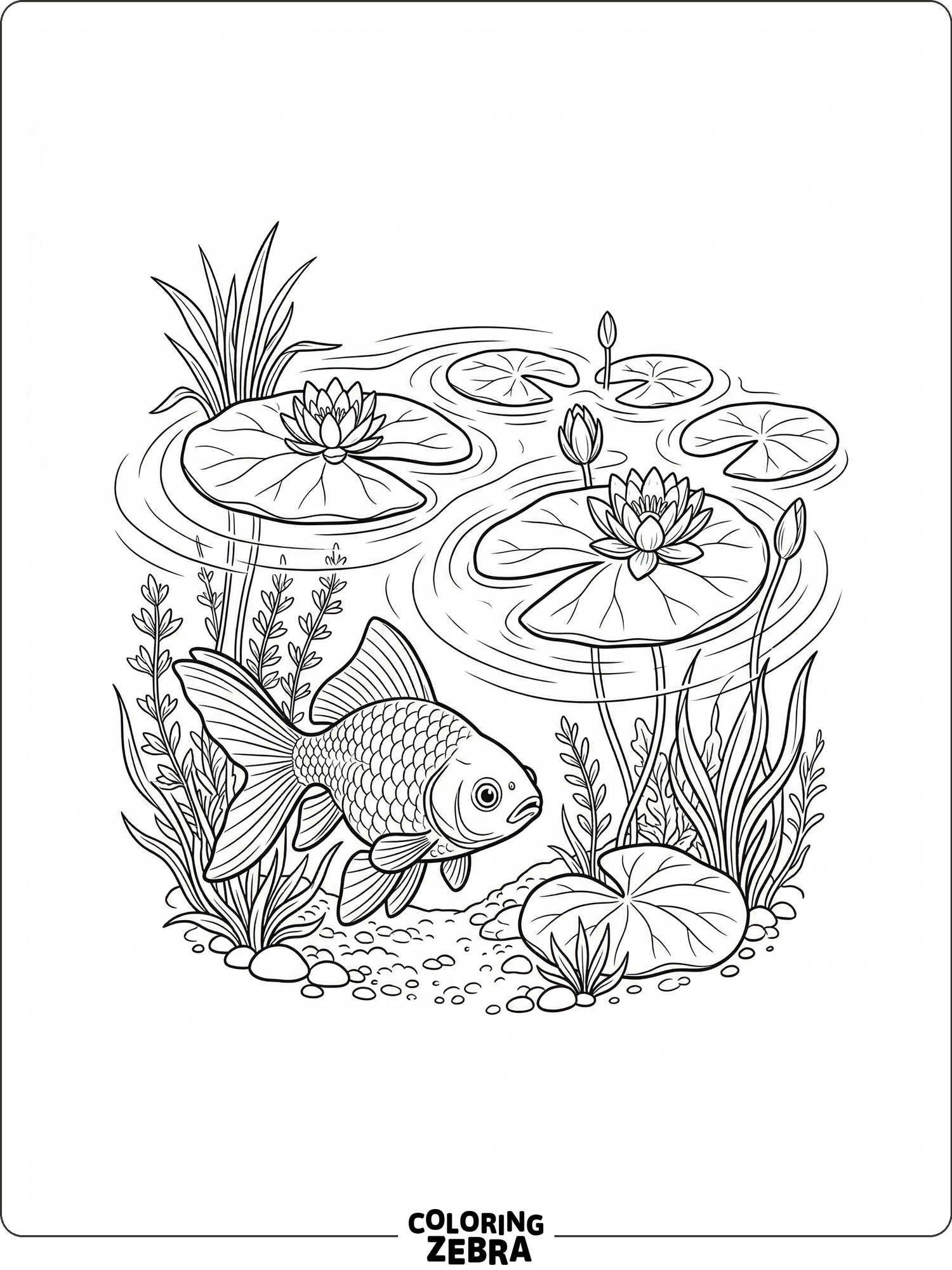 Two Goldfish Coloring 40 Free Goldfish Coloring Pages - Printable PDF Sheets