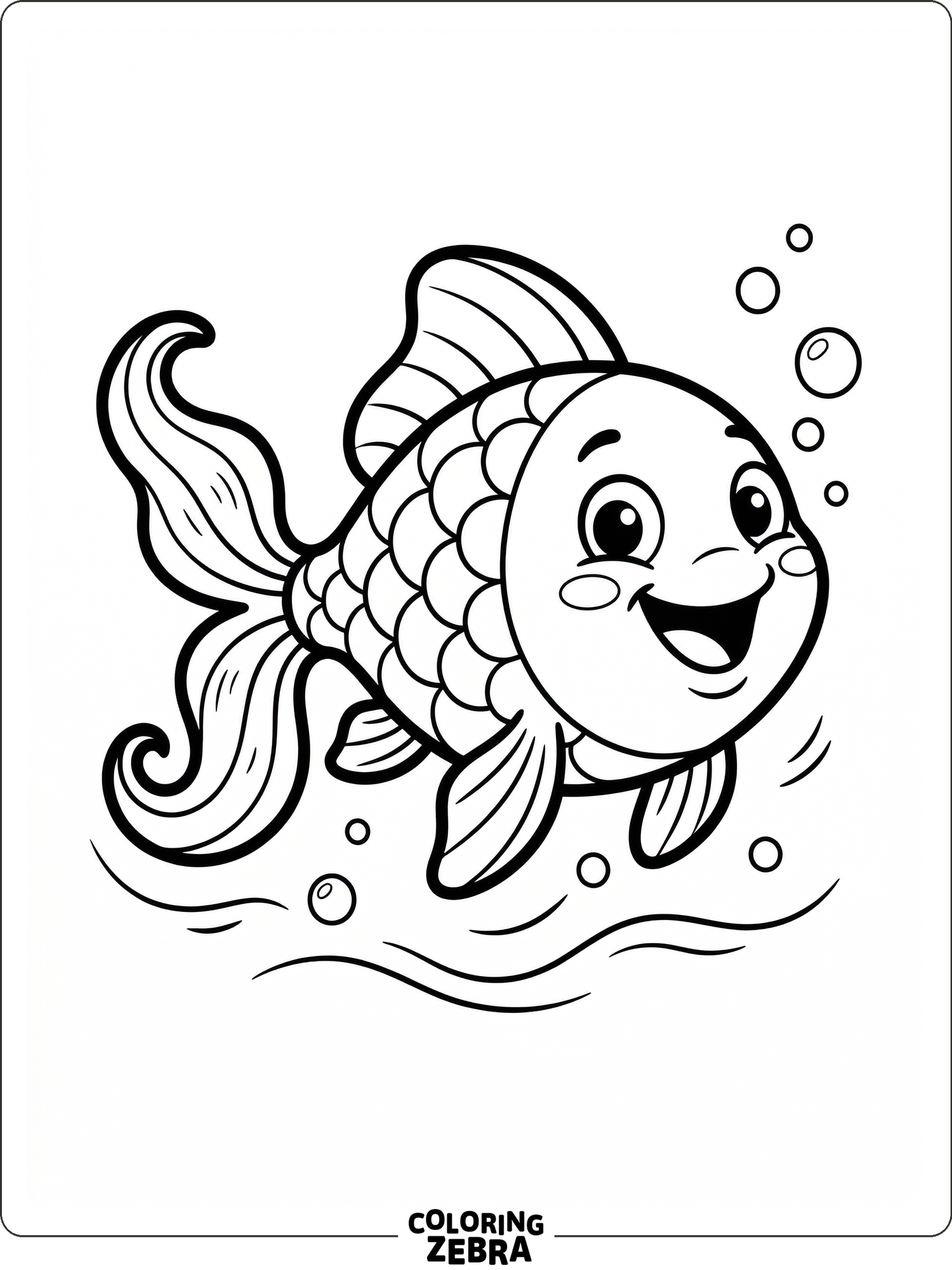 40 Free Goldfish Coloring Pages - Printable PDF Sheets