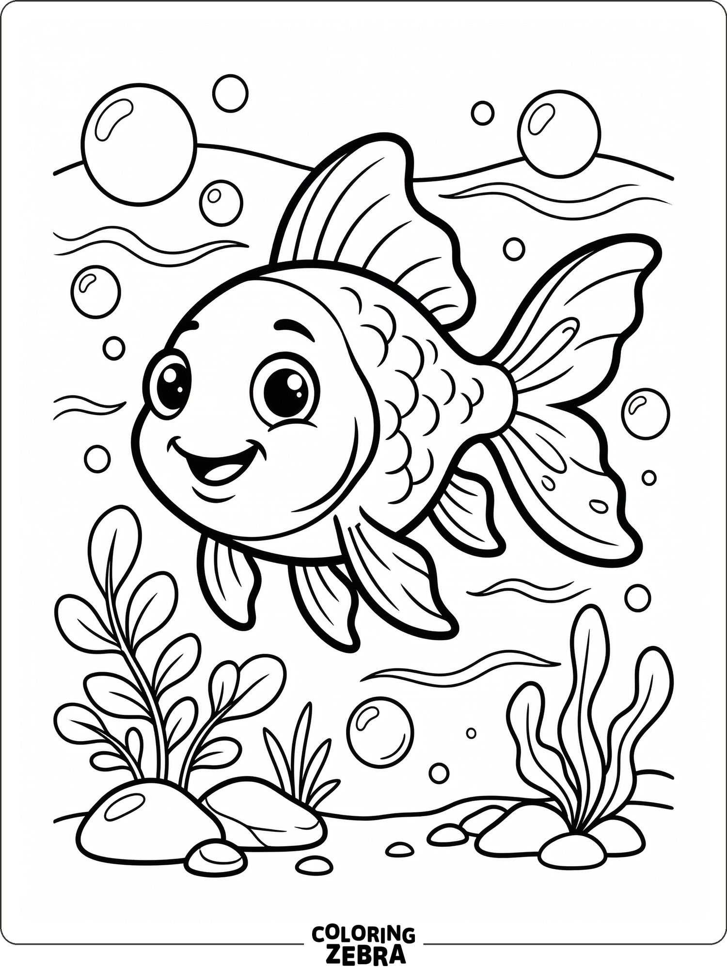 40 Free Goldfish Coloring Pages - Printable PDF Sheets
