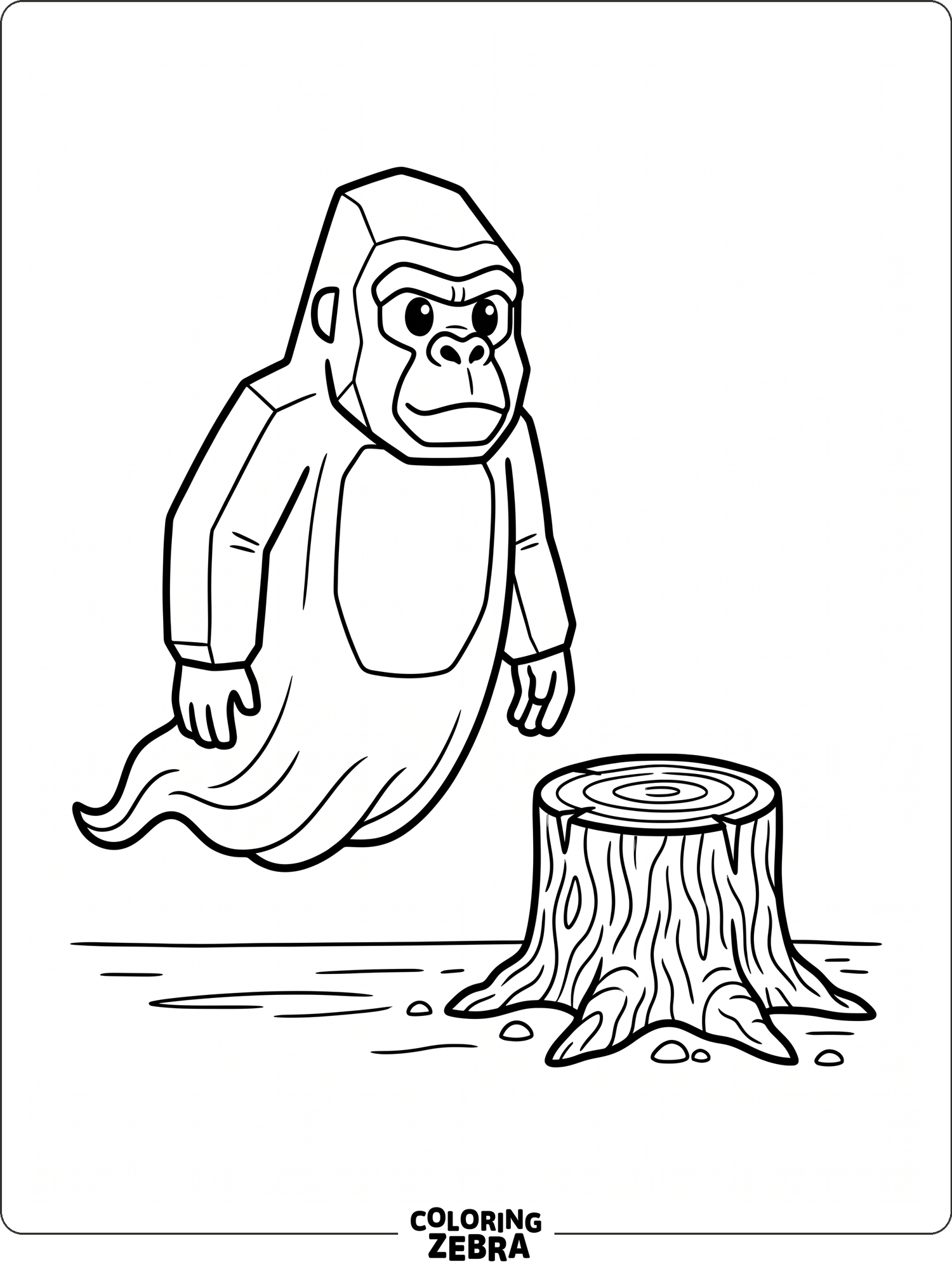 Goriall Rack 36 Free Gorilla Tag Coloring Pages - Printable PDF Sheets