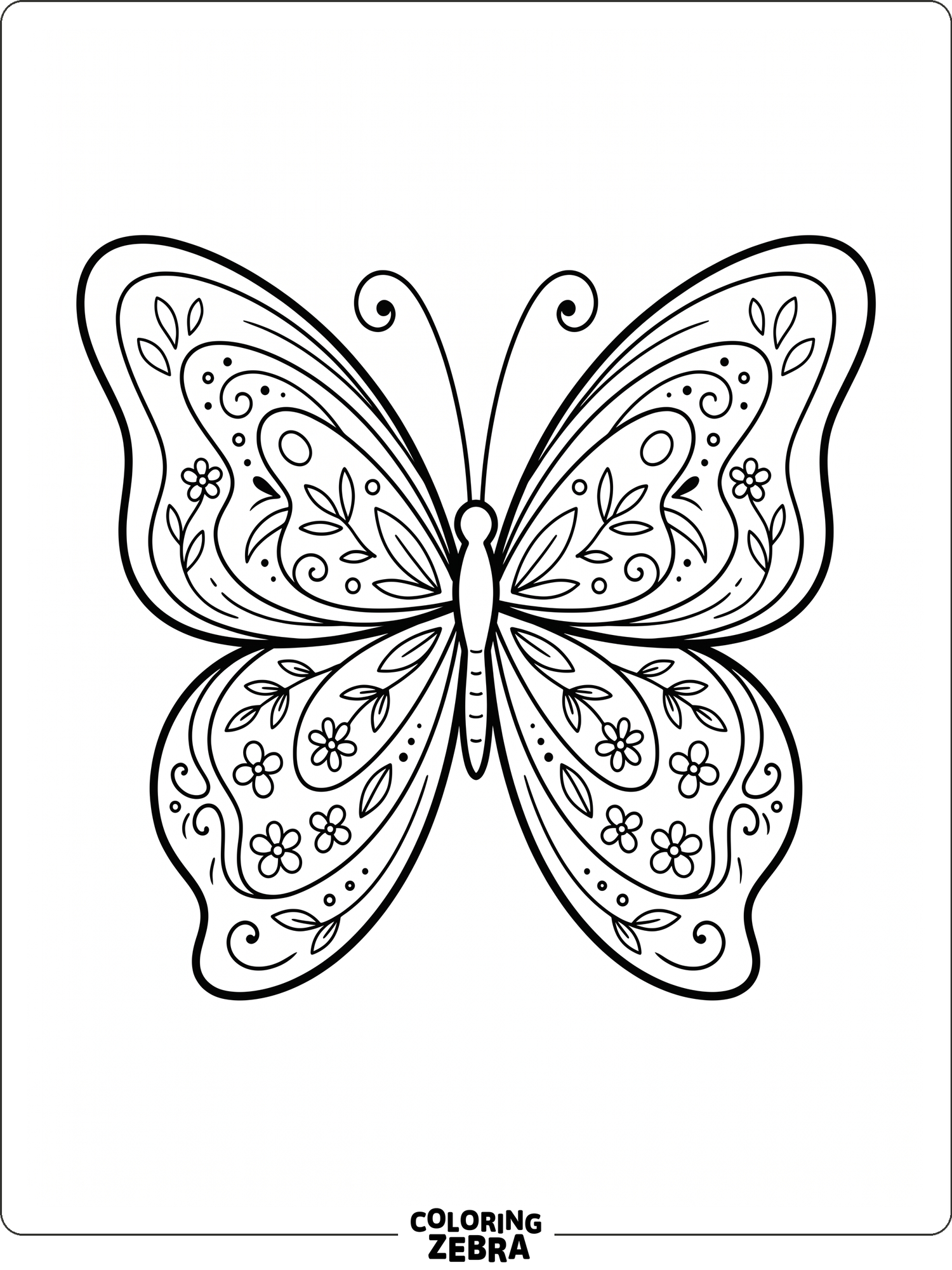 76 Free Butterfly Coloring Pages - Printable PDF Sheets