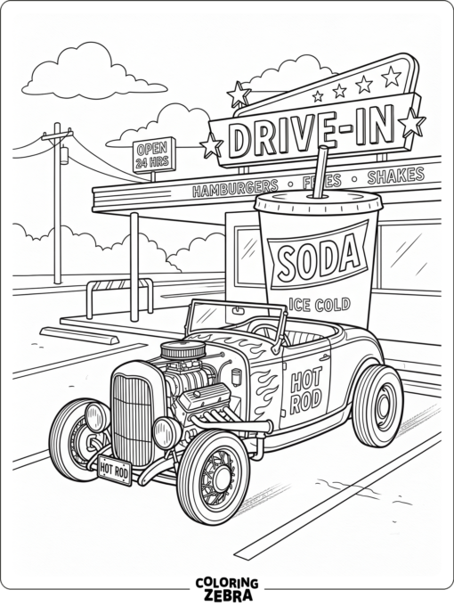 Hot Rod at the Drive In