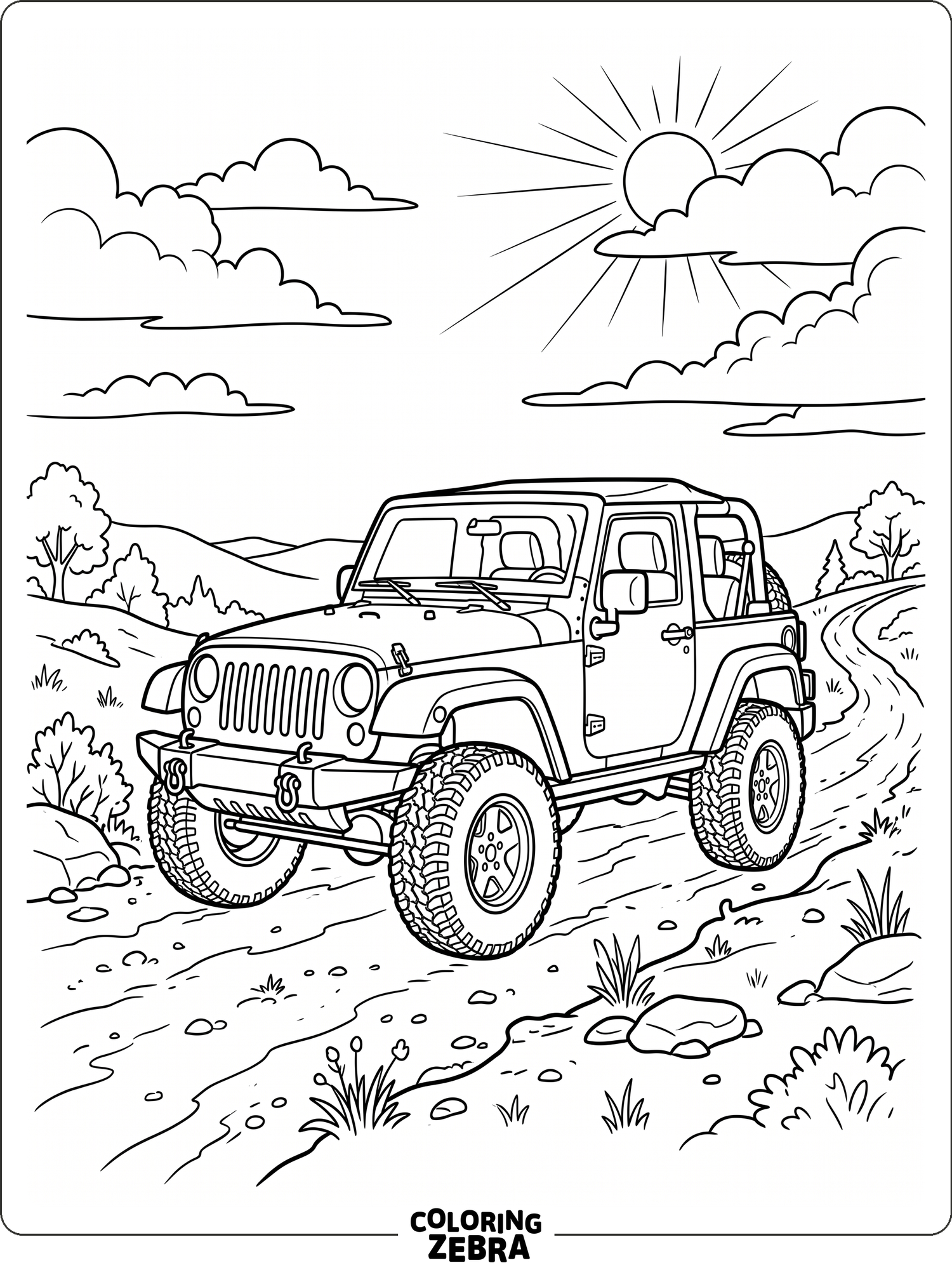 Simple Jeep with Big Tires