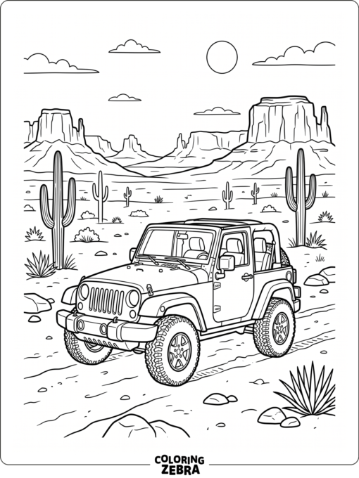 Jeep in the Desert