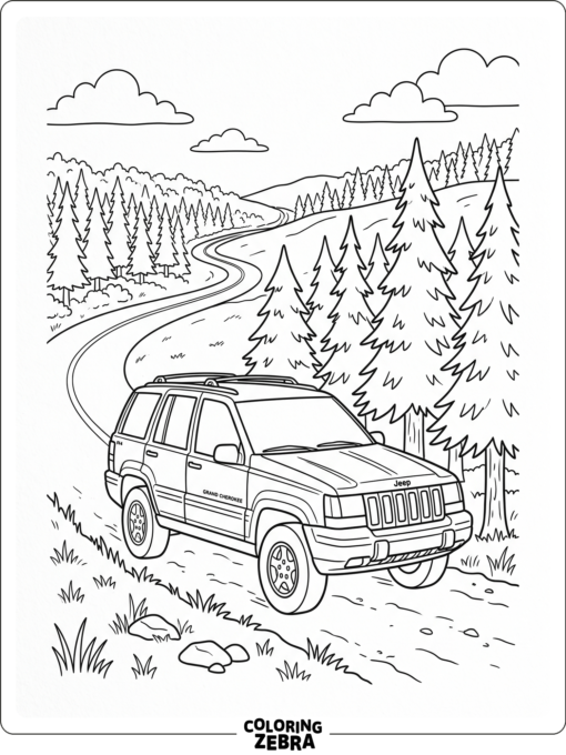 Jeep Grand Cherokee by the Pines