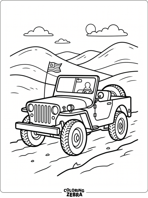Jeep Printable Outline