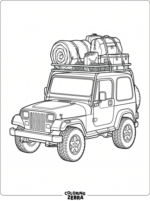 Jeep with a Roof Rack