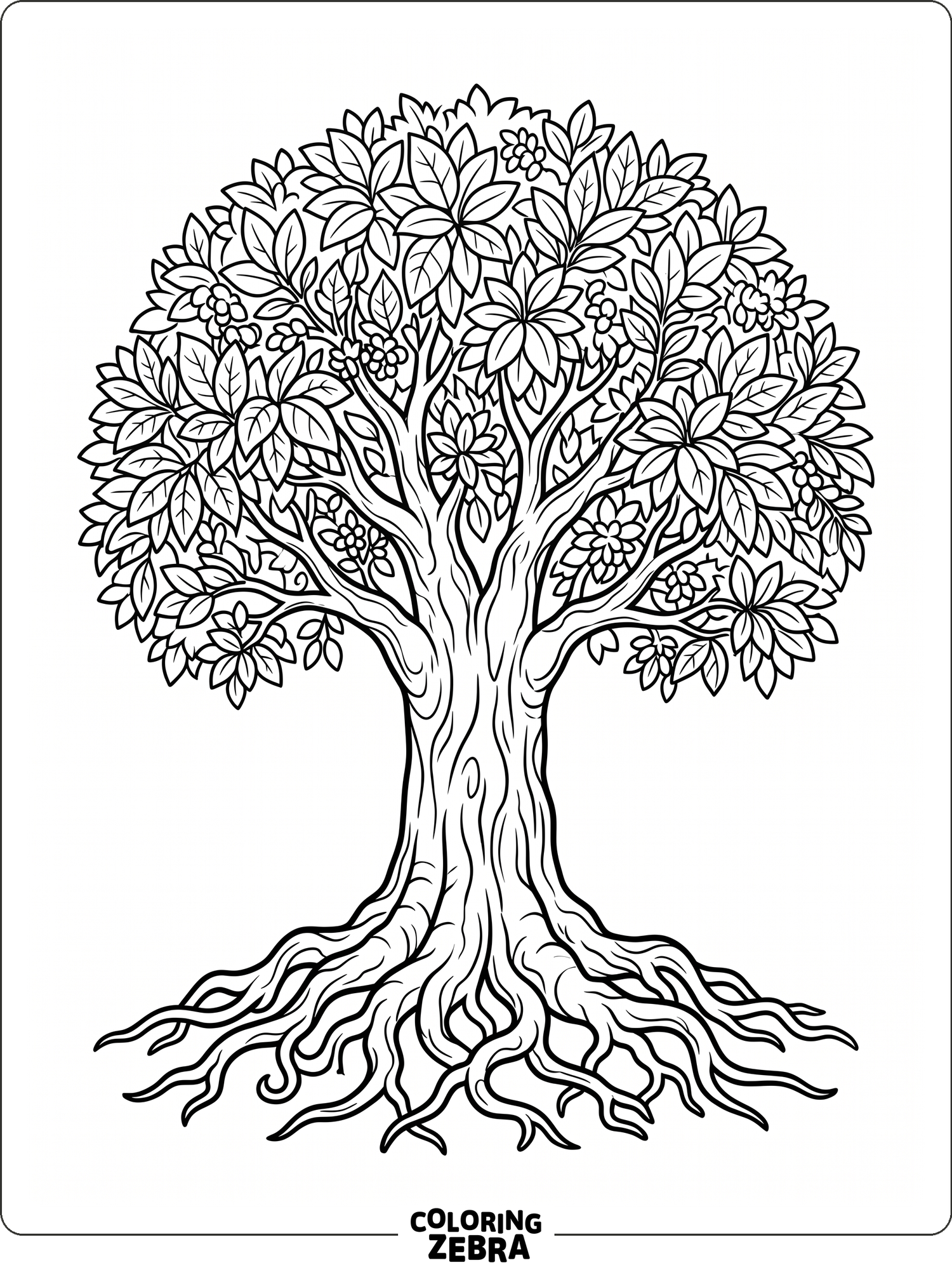 79 Free Tree Coloring Pages - Printable PDF Sheets