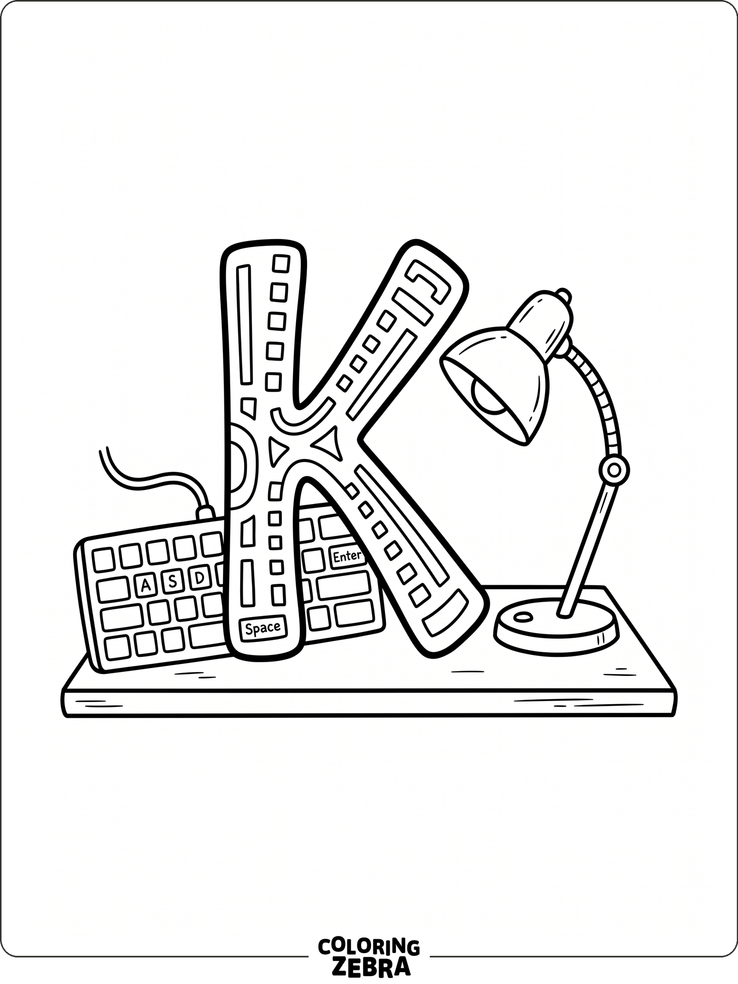 44 Free Letter K Coloring Pages - Printable PDF Sheets