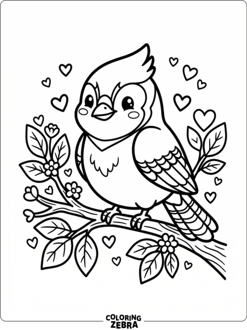 A cute blue jay sitting on a branch