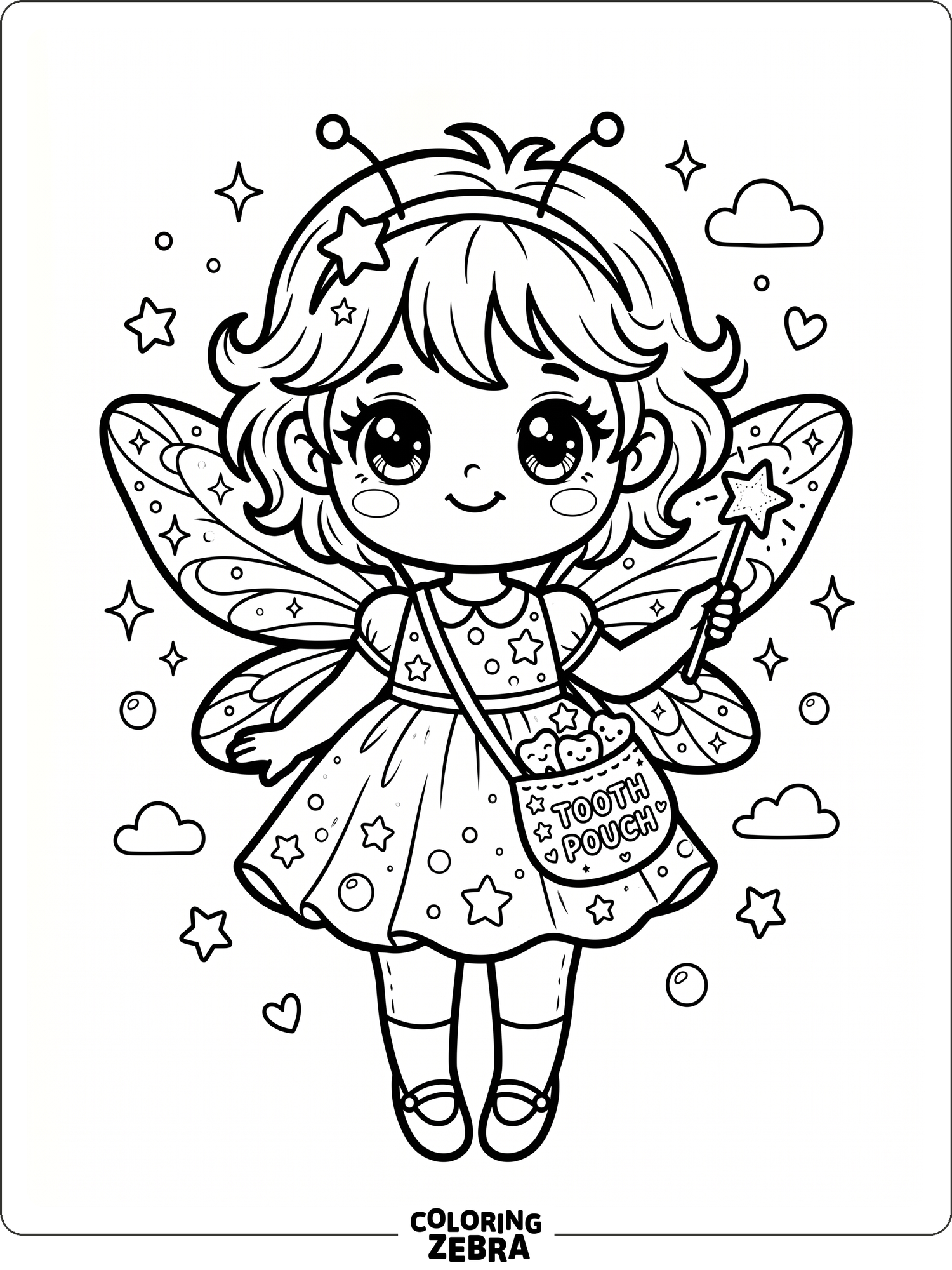 35 Free Tooth Fairy Coloring Pages - Printable PDF Sheets