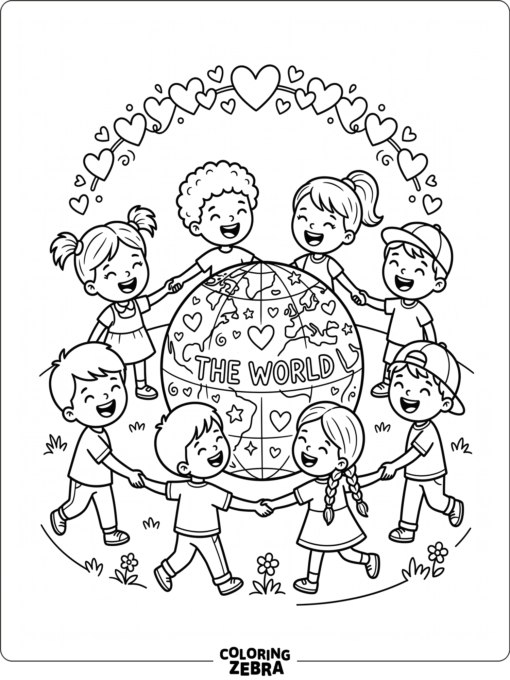 Kindergarten Kids Around the Globe