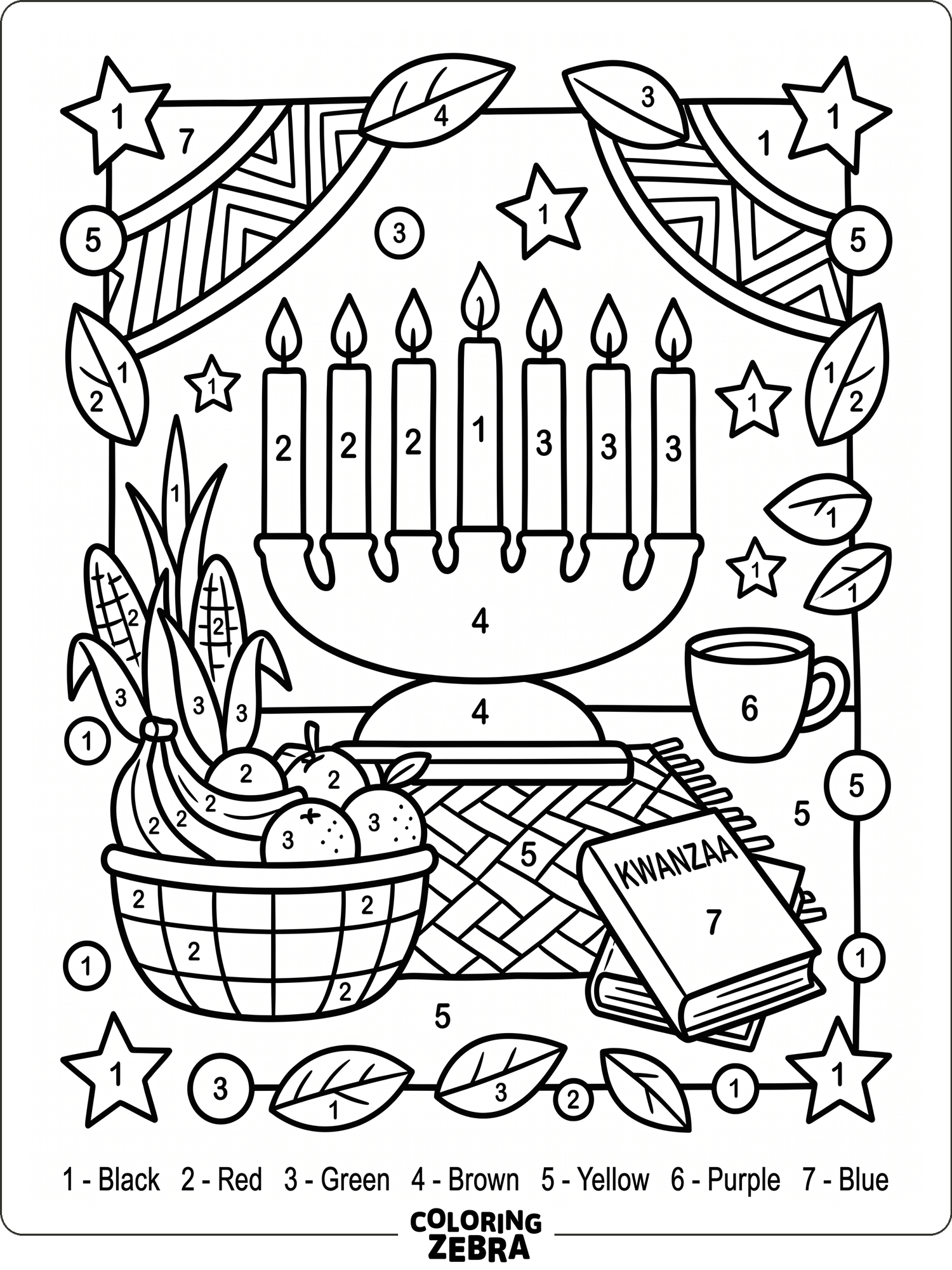 35 Dibujos De Kwanzaa Para Colorear E Imprimir Gratis