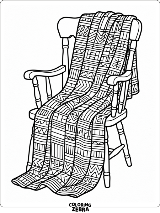 Kente cloth with bold woven stripes