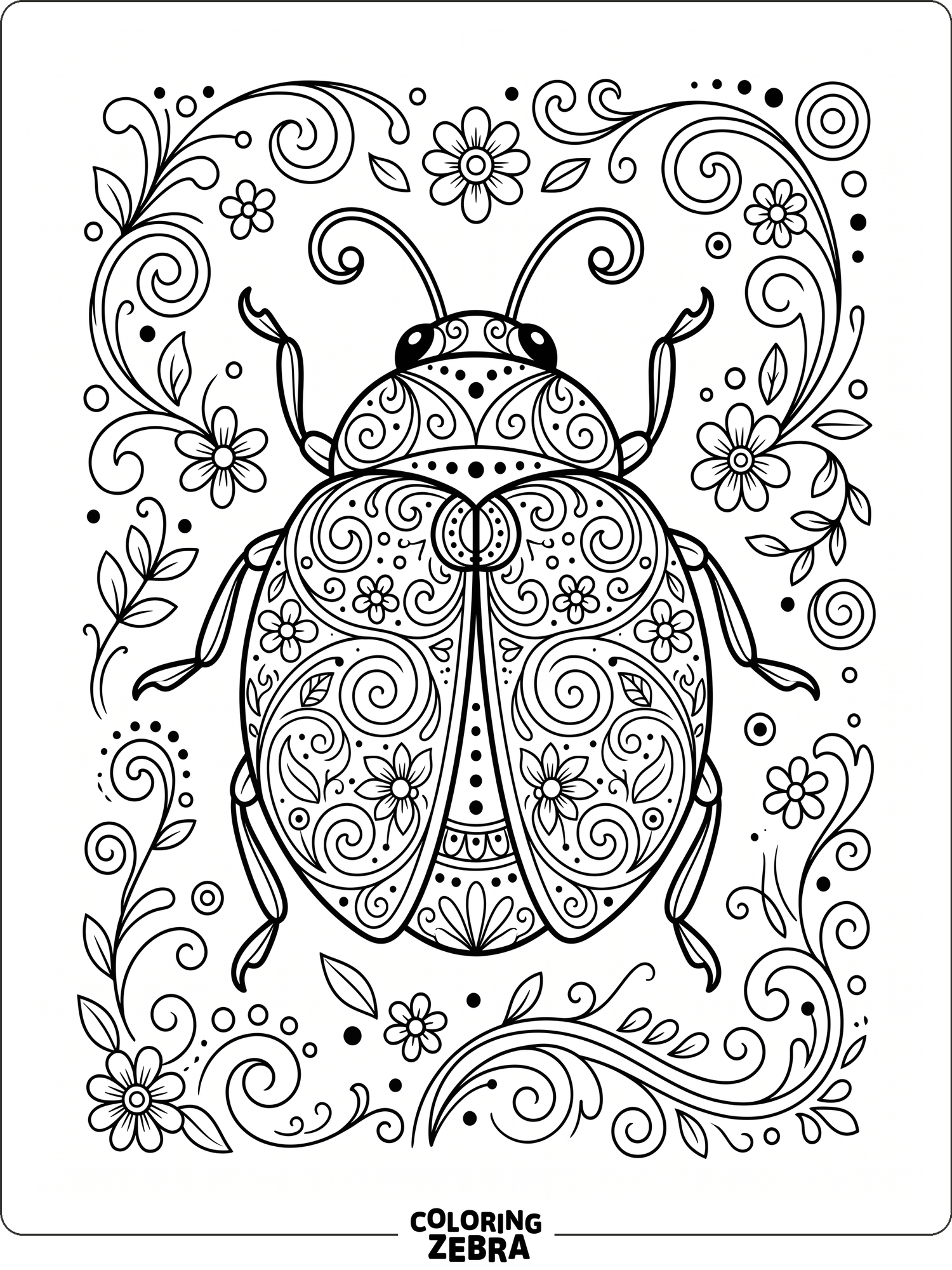 24 Free Ladybug Coloring Pages - Printable PDF Sheets