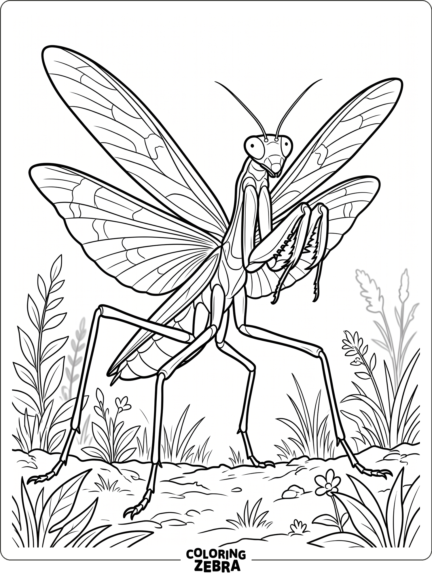 35 Free Praying Mantis Coloring Pages - Printable PDF Sheets