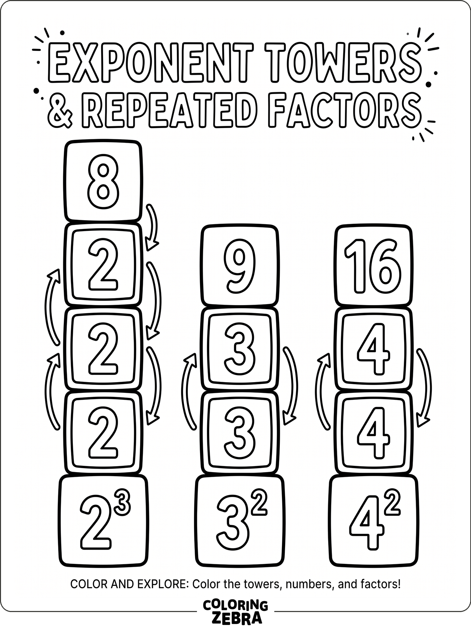 31 Free Math Coloring Pages - Printable PDF Sheets