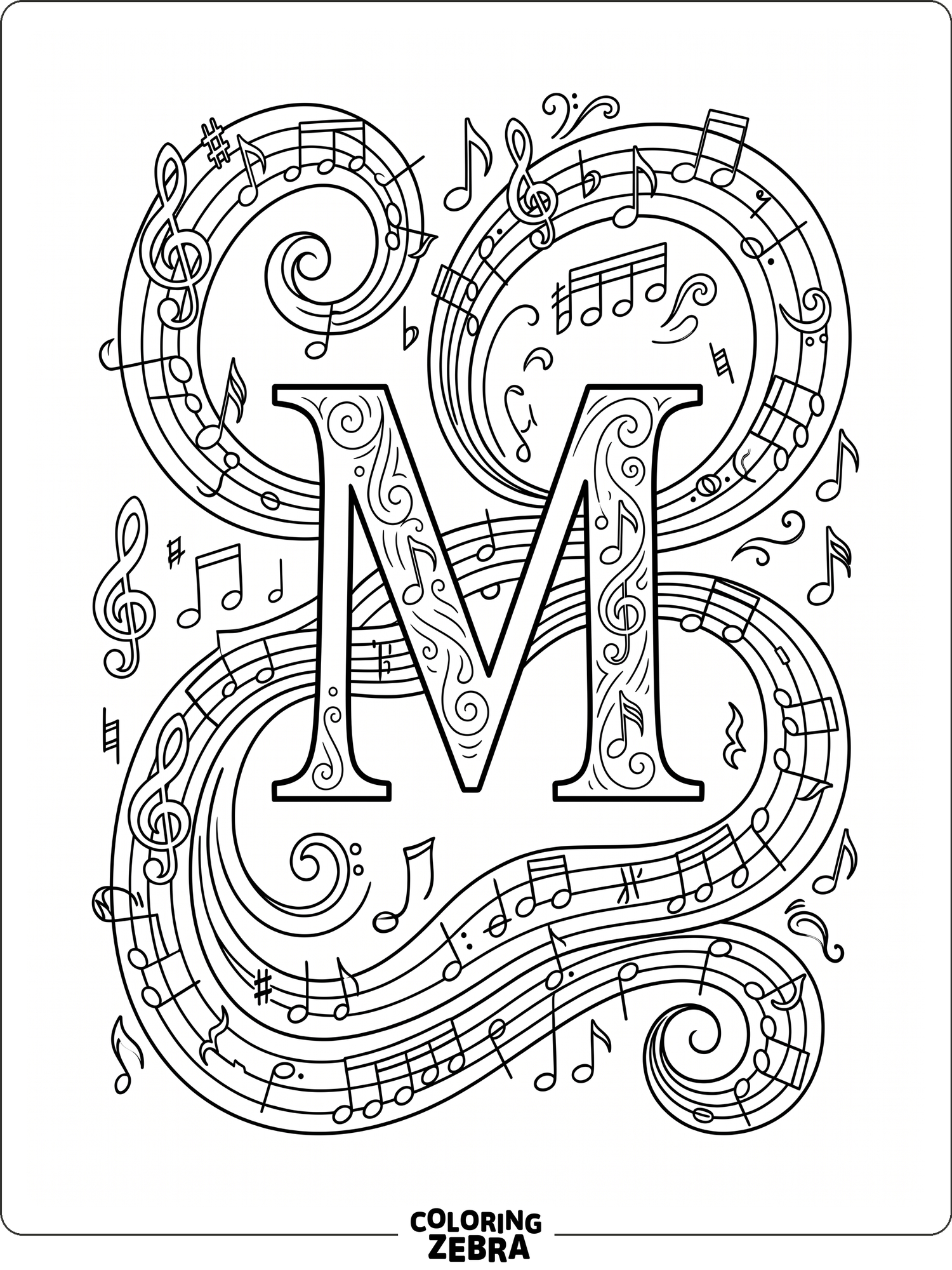 47 Free Letter M Coloring Pages - Printable PDF Sheets
