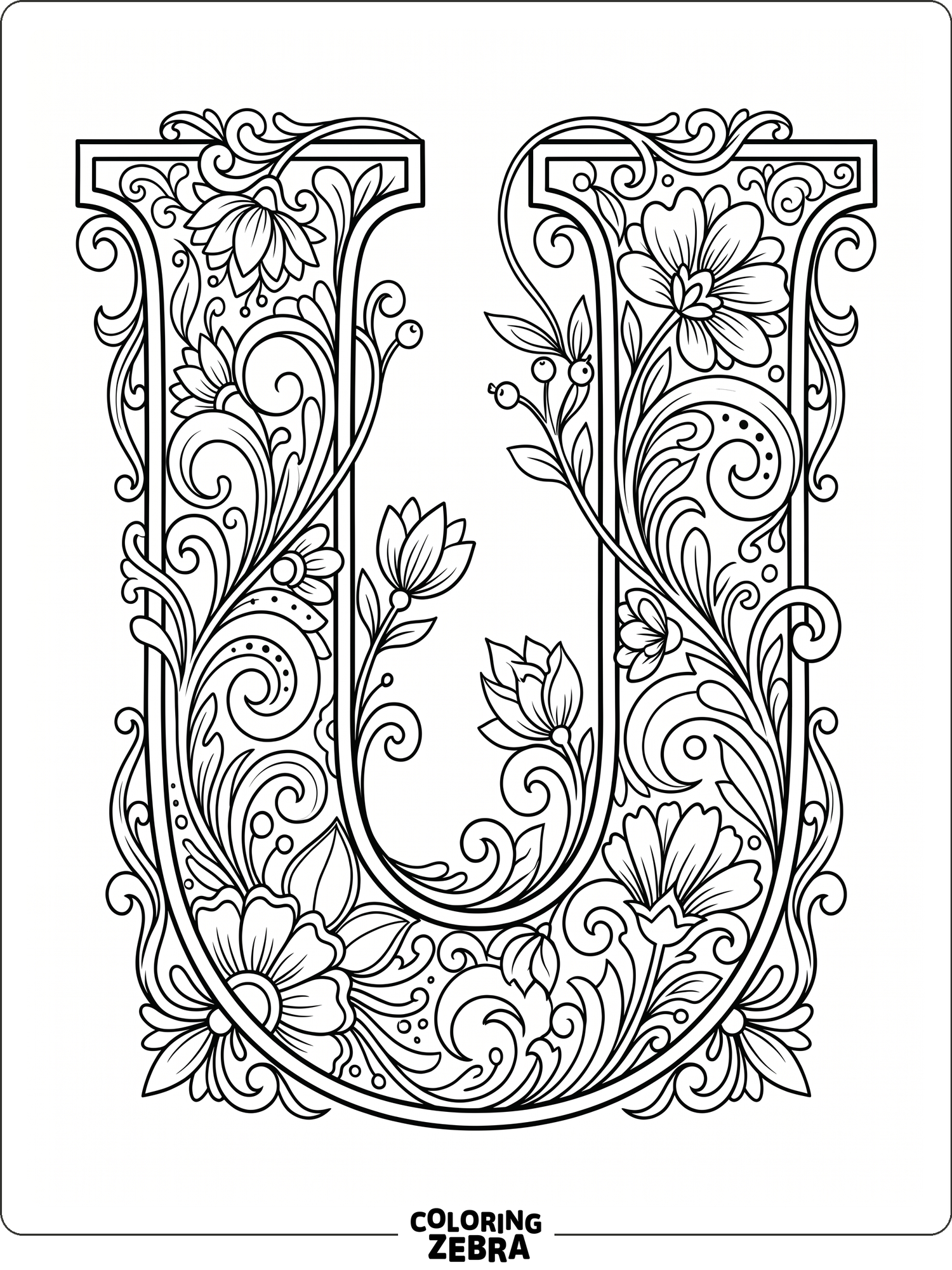 27 Free Letter U Coloring Pages - Printable PDF Sheets