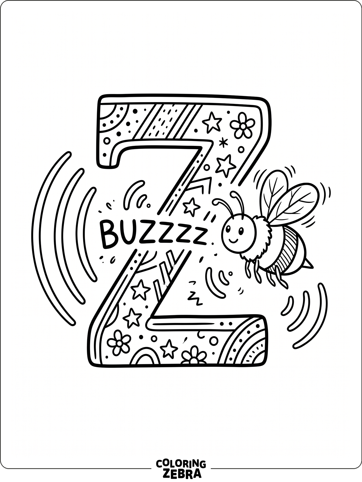37 Free Letter Z Coloring Pages - Printable PDF Sheets