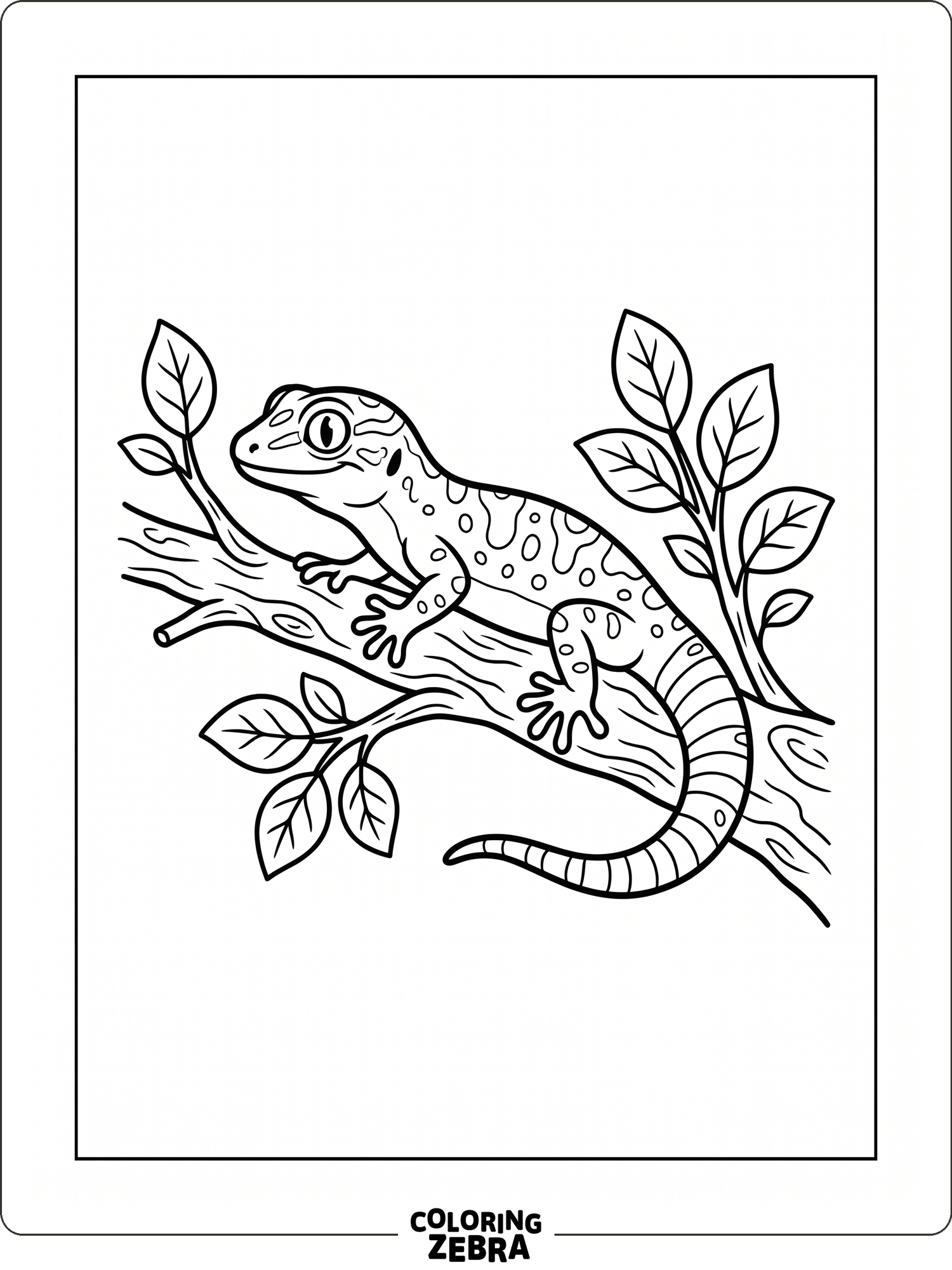 44 Free Lizard Coloring Pages - Printable PDF Sheets
