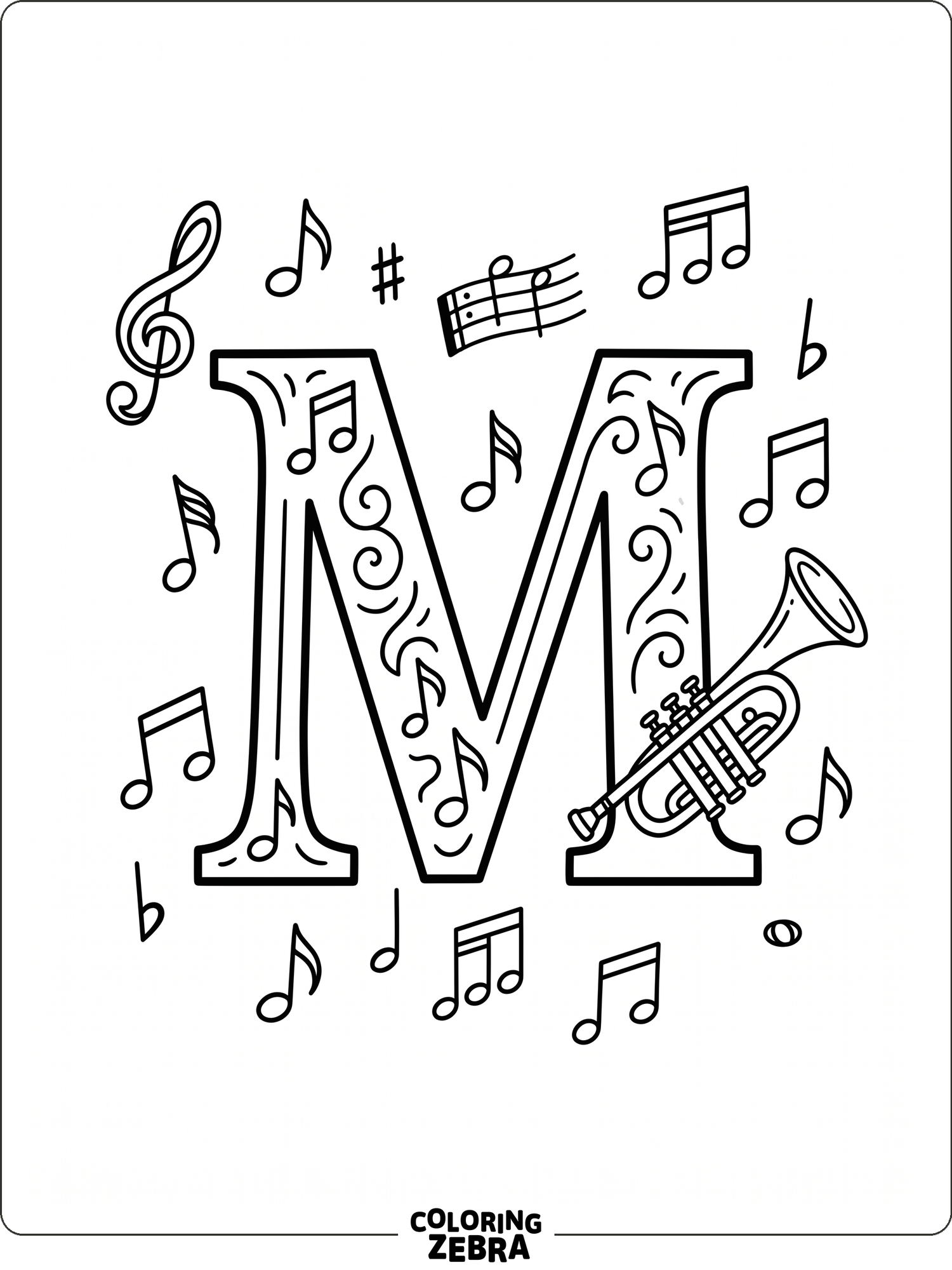 47 Free Letter M Coloring Pages - Printable PDF Sheets